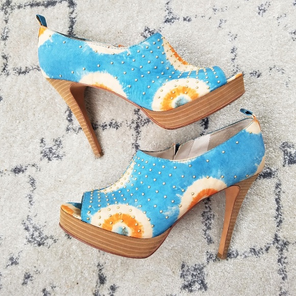 RACHEL Rachel Roy Shoes - Rachel Roy rfkeiko studded tie dye platform pumps